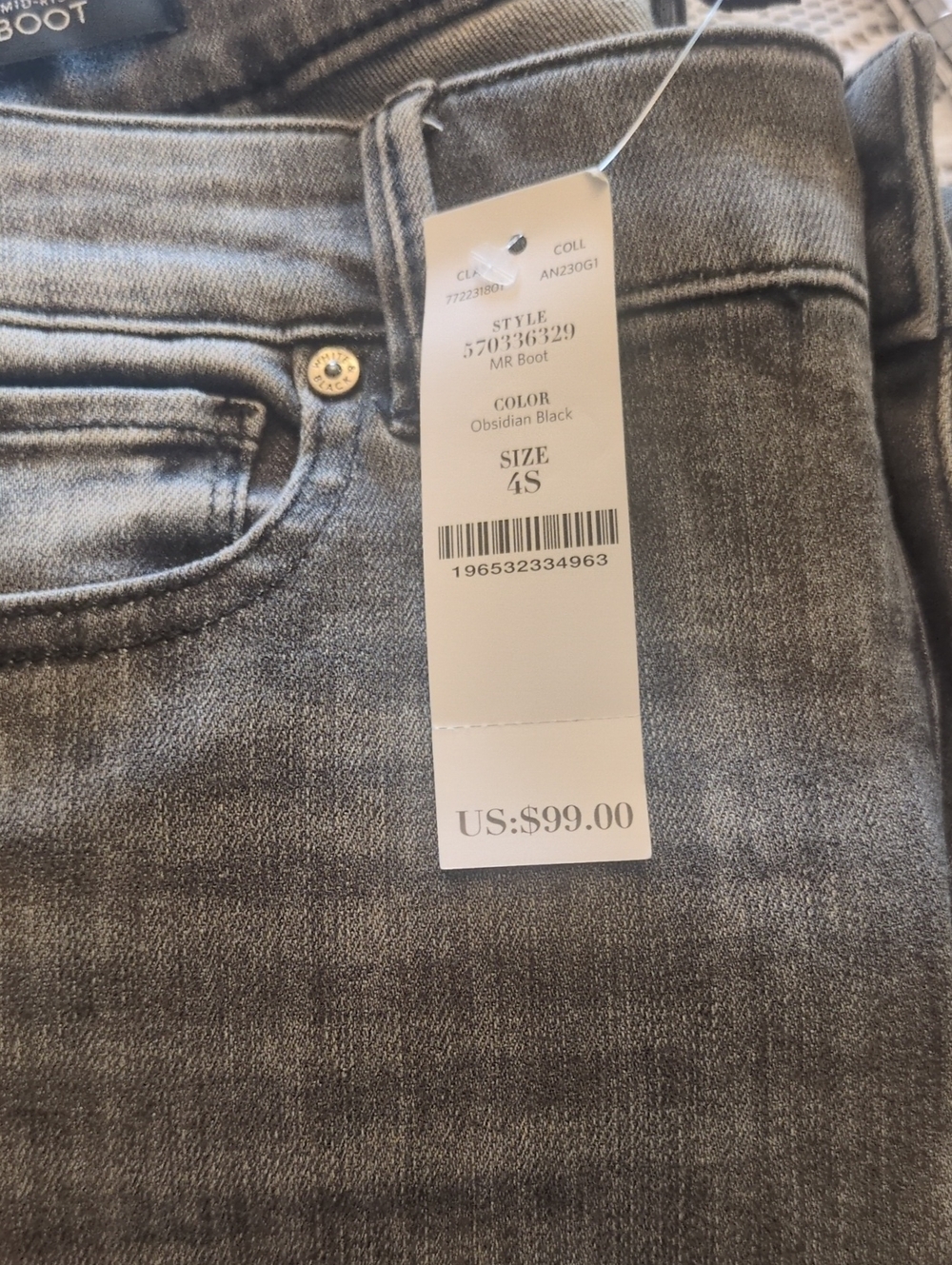 White House Black Market Obsidian Black Bootcut Jeans